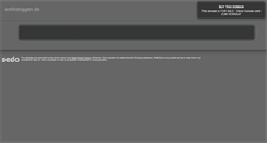 Desktop Screenshot of antikdoggen.de